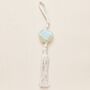Opalite Heart Macrame Hanging Decoration, thumbnail 3 of 4
