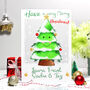 Personalised Festive Tree Family Christmas Card, thumbnail 3 of 7