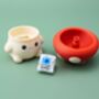 Cute Mushroom Fidget Clicker Keychain | 3D Printed Toadstool Stress Reliver | Kawaii Desk Mechanical Switch Clicker | Cottagecore Gift, thumbnail 5 of 6