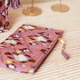 Small Abstract Quilted Cotton Cosmetic Jewellery Pouch, thumbnail 2 of 3
