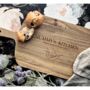 Large Personalised Acacia Wooden Chopping Board Gift For Her, thumbnail 2 of 4