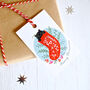 Meowy Christmas Pack Of Six Gift Tags, thumbnail 2 of 5