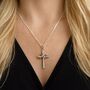 Personalised Sterling Silver Infinity Cross Pendant, thumbnail 2 of 11