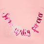 Hot Pink Same Willy Forever Hen Party Bunting, thumbnail 1 of 3