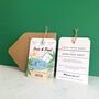 Ibiza Illustration Save The Date Luggage Tag, thumbnail 2 of 8
