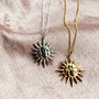 14k Gold Filled And Bronze Sun And Moon Pendant, thumbnail 1 of 9