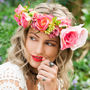 Rose And Foliage Flower Crown, thumbnail 3 of 4