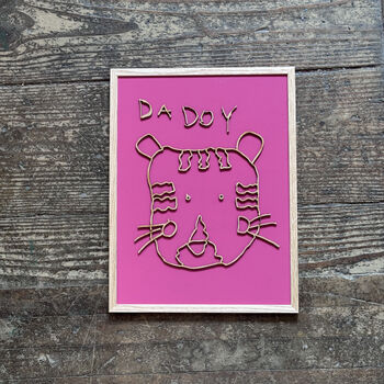 Bespoke Childs Drawing Wooden Wall Art, 4 of 12