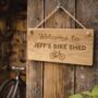 Personalised Bike Shed Wooden Sign, thumbnail 1 of 3
