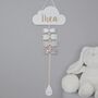 Girls Personalised Hair Bow Holder Neutral Colours, thumbnail 1 of 8