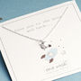 Crescent Moon 'Love' Sterling Silver Necklace, thumbnail 3 of 11