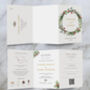 Christmas Z Fold Wedding Invitation, thumbnail 2 of 6