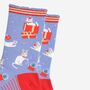 Women's Bamboo Socks Christmas Cats, thumbnail 3 of 5