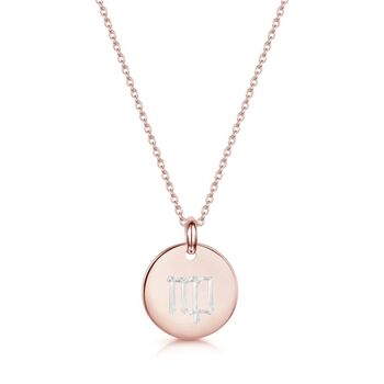 Personalised Rose Gold Plated Zodiac Symbol Necklace, 7 of 11