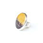 Yellow Mookaite Gemstone Ring Set In Sterling Silver, thumbnail 1 of 4