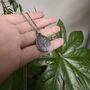 Fossil Leaf Oxidised Sterling Silver Necklace, thumbnail 8 of 11