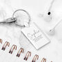 Personalised Special Person Rectangle Keyring, thumbnail 2 of 5