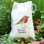 Personalised Robin Bag With Bird Seed, thumbnail 1 of 2