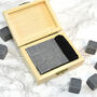 Personalised Whisky Stones Gift Set In A Pinewood Box, thumbnail 3 of 5