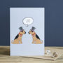 Border Terrier Gay Wedding / Civil Partnership Card, thumbnail 2 of 2