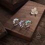 Aqua Green Opal Curved Chevron Ring Sterling Silver, thumbnail 3 of 10