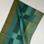 Combed Stripe Tea Towel Turquoise, thumbnail 4 of 4