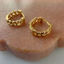Chain Huggie Hoops, thumbnail 2 of 4
