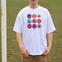 Barcelona Football Beer Mat Oversized T Shirt, thumbnail 4 of 10