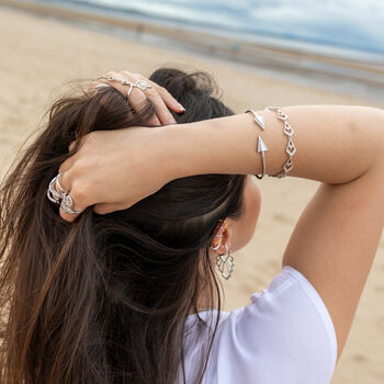 925 Sterling Silver Tie Bracelet, 7 of 12