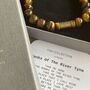 Men's Newcastle United Football Fan Tiger's Eye Bracelet, thumbnail 2 of 4