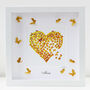 Butterfly Heart Of Gold Thank You Picture, Personalised, thumbnail 1 of 8
