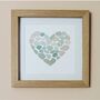 Cornish Sea Glass Framed Heart, thumbnail 1 of 6