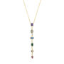 Kaleidoscope Y Lariat Sterling Silver Drop Necklace, thumbnail 2 of 9