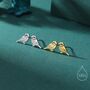 Sterling Silver Tiny Sparrow Bird Stud Earrings Earrings, thumbnail 1 of 12