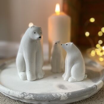 Concrete Polar Bear Ornaments, 2 of 5