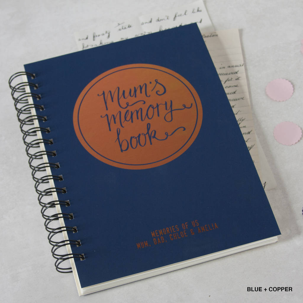 personalised mum's memory book by & so they made | notonthehighstreet.com