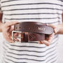 Best Man Personalised Leather Belt, thumbnail 2 of 7