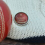 Personalised Cricket Ball Lapel Pin Badge, thumbnail 4 of 5