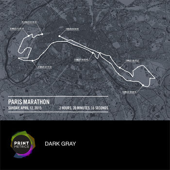 Personalised Paris Marathon Poster, 6 of 12