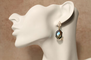 Labradorite Art Deco Drop Earrings, 3 of 6