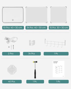 Ten Slot Interlocking Shoe Rack Storage Cabinet, 8 of 9