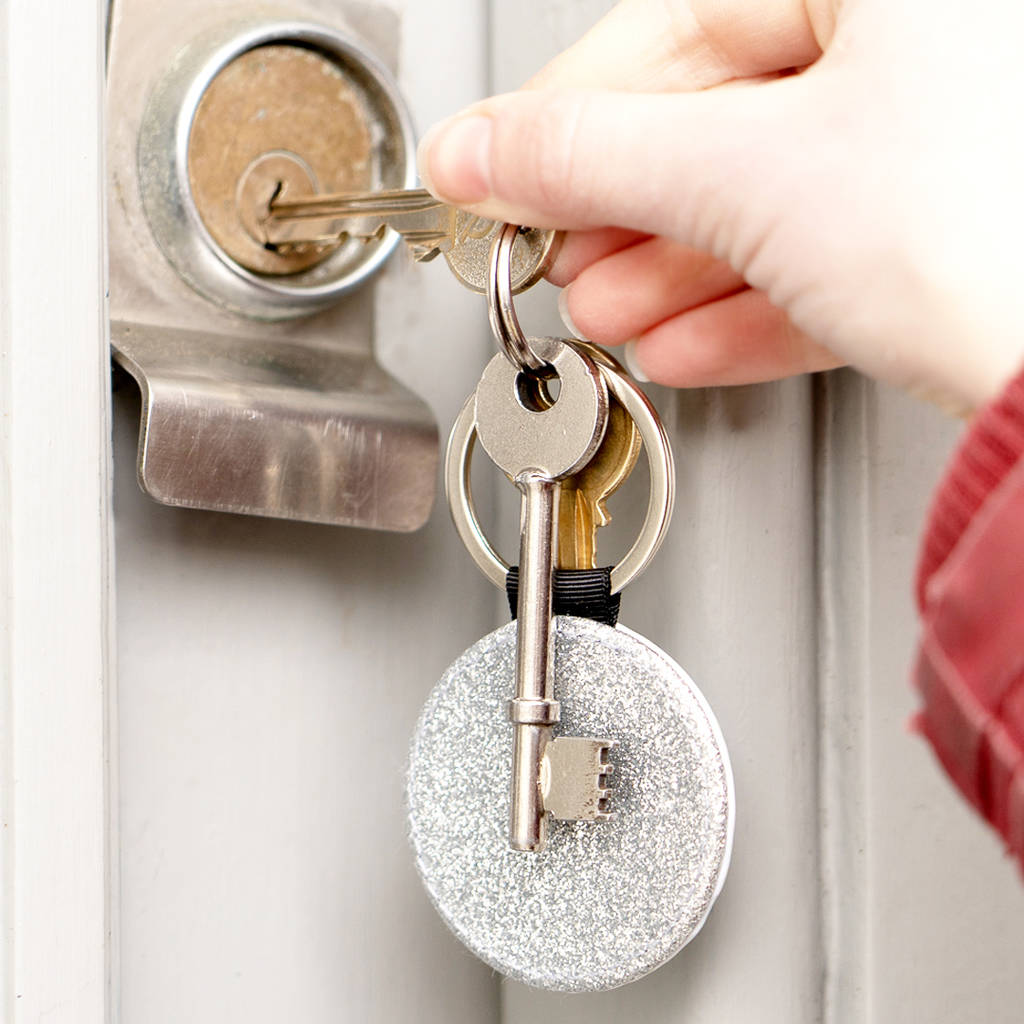 Personalised Glitter Keyring By Meenymineymo