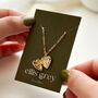 Birthstone Heart Locket 18k Gold Plated Necklace, thumbnail 8 of 12