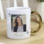 Personalised King And Queen Photo Gold Handle Mugs, thumbnail 2 of 4
