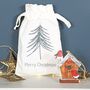 Christmas Tree Personalised Organic Cotton Bag, thumbnail 2 of 2