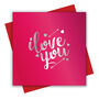 Silver Foil 'I Love You' Valentine's Day Card, thumbnail 2 of 3