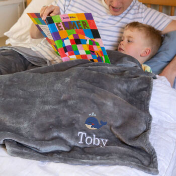 Personalised Childrens Dolphin Blanket, 9 of 10
