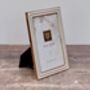 Isaac Jacobs White And Gold Tone Border Photo Frame, thumbnail 1 of 3