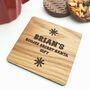 Personalised Boujee Secret Santa Christmas Coaster, thumbnail 2 of 4