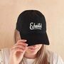 ‘Exhausted’ Father's Day Cotton Baseball Cap, thumbnail 4 of 9